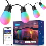 NEEWER NR01 96ft Outdoor String Lights App Control Smart AI RGBW Lighting Outside Warm White Patio Balcony Backyard Han (New)