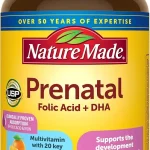 Nature Made Prenatal Vitamins for Women with Folic Acid DHA 110 Softgels Prenatal Vitamin and Mineral Supplement for (New)