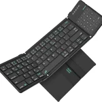 Nillkin Foldable Bluetooth Keyboard with Trackpad &amp Number Pad Black Pocket-Size 3-Device Connection 140-Day Standby (New)