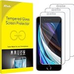 JETech Screen Protector for iPhone SE 3/2 2022/2020 3-Pack HD Clear Tempered Glass Film Anti-Scratch Glass (New)