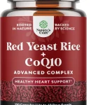 Red Yeast Rice with CoQ10 Supplement - Healthy Heart Support - 120 Ct Red Yeast Rice 1200 mg - Advanced Complex for Cell (New)