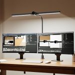 Honeywell HJ4 Desk Lamp with Clamp Sunturalux™ Desk Lamps for Home Office Dual heads for dual monitors large desks f (New)