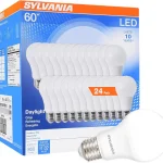 Sylvania LED A19 Light Bulb 60W Equivalent Efficient 85 10 Year W 5000K 800 Lumens Frosted Daylight 74766 Pack (New)