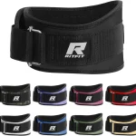 RitFit Weight Lifting Belt 6 Inch for Squats Deadlift Strength Training Padded Lumbar Support Self-Locking Gym Belt for (New)