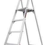 Little Giant Flip-N-Lite 6-ft Aluminum Stepladder 15270-001 Ultra Lightweight Ladder Easy Release Handle Wide Anti-Sl (New)