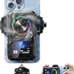 darkFlash Cell Phone Cooler for Gaming and Live Stream 2000mAh Rechargeable Fast Cooling with RGB Light Temperature Ba (New)