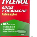 Tylenol Sinus Headache Daytime Non-Drowsy Relief Caplets 24 Ct Acetaminophen 325mg Phenylephrine HCI 5mg Nasal Deco (New)