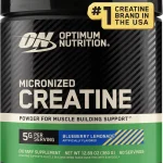 Optimum Nutrition Creatine Monohydrate Powder Blueberry Lemonade 60 Serv 5g Micronized Creatine Monohydrate Powder Per (New)