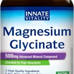 Innate Vitality Magnesium Glycinate 500mg 70mg Elemental Magnesium Supplement - High Absorption Non Buffered Non-GMO &amp (New)
