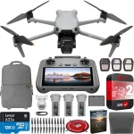 DJI Air 3S Fly More Combo RC 2 Screen Remote Drone with 1&quot CMOS Wide-Angle &amp Medium Tele Camera 4K/60fps Omnidirection (New)