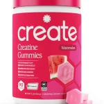 Create Creatine Monohydrate Gummies for Women and Men Watermelon 90ct NSF Certified for Sport Third Party Tested Mad (New)