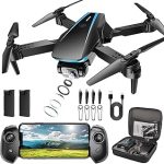 Oddire Drone with Camera 1080P Drones for Adults with Trajectory Flight Gravity Control One Key Take Off/Land 3D Fli (New)