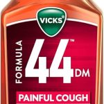 Vicks Formula 44 DM Painful Cough Sore Throat Liquid Day or Night Cough Syrup Powerful Painful Cough and Sore Throat (New)