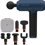 Sharper Image Powerboost Max Deep Tissue Massage Gun 2025 Version - Blue Anti-Stall Percussion Massager 7 Speeds Worko (New)