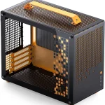 JONSBO/JONSPLUS Z20 Orange/Black Micro-ATX Mini Tower Pc Casewith Detachable Carrying Handle Mini Size High-Performance (New)
