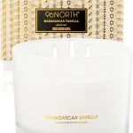 96NORTH Luxury Vanilla Soy Candles Large 3 Wick Jar Candle Up to 50 Hours Burning Time 100% Natural Soy Wax Relaxi (New)