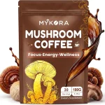 Mushroom Coffee 2000mg Organic Instant Coffee with 6 Adaptogenic Mushrooms Lionâ€™s Mane &amp Turkey Tail with MCT Oil &amp Co (New)