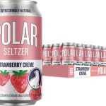 Polar Seltzer Strawberry Creme Sparkling Water 12 fl oz cans 18 pack (New)