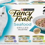 Purina Fancy Feast Grilled Seafood Wet Cat Food 3 oz Cans 24-Pack Variety Pack crafted with real seafood in savory gr (New)