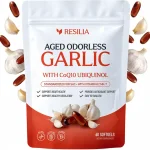 Resilia Odorless Aged Garlic Softgels 60 Count 600mg Aged Garlic Per Serving With CoQ10 Ubiquinol &amp Vitamin K2 MK- (New)