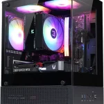 Zalman CUBIX-G Micro-ATX MATX Compact Mini Tower Gaming PC Case Black Includes 3x 120mm FRGB Fans Panoramic View Tempe (New)