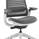 Steelcase Series 1 Ergonomic Office Chair Carpet Floors Graphite Light Ergonomic Work Chair with Wheels for Carpet H (New)