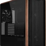 Lian Li LANCOOL 217 ATX Mid-Tower PC Case 5 PWM Fans Black Walnut Wood Pre-installed 2Ã—170mm 2Ã—120mm &amp 1Ã—140mm Fans (New)