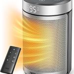 DREO Space Heater Portable Electric Heaters for Indoor Use with Remote Adjustable Thermostat 12H Timer 5 Mode 1500W (New)