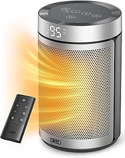 8137QVSzEBL._AC_UL320_ DREO Space Heater Portable Electric Heaters for Indoor Use with Remote Adjustable Thermostat 12H Timer 5 Mode 1500W (New) - Image 1