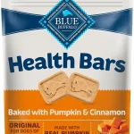 Blue Buffalo Health Bars Pumpkin &amp Cinnamon Dog Biscuits 16 oz Oven-Baked Crunchy Texture No Chicken By-Product Cor (New)