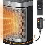 DREO Space Heater for Bathroom and Indoor Safe and Quiet Portable Heater ALCI Safety Plug 41-95°F Digital Thermostat (New)