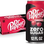 Dr Pepper Cherry Zero Sugar Soda 12 fl oz cans 12 pack (New)