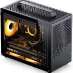 JONSBO/JONSPLUS Z20 Black Micro-ATX Mini Tower PC Casewith Detachable Carrying Handle Mini Size High-Performance Hardwa (New)