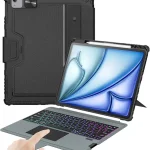 Nillkin Rugged Detachable Keyboard Case for iPad Air 13&quot &amp Pro 129&quot Black Military Grade Protection 0-180Â° Stand 14 (New)