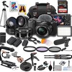 Sony ZV-E10 + 16-50mm Lens LED Light Microphone 128GB Extrem Speed U-Grip Filters Tripod Case Software More P (New)