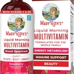 MARYRUTH'S Liquid Morning Multivitamin for Women Men &amp Kids 32 Servings Vitamin A C D E B6 B12 Biotin Zinc Beauty Ve (New)
