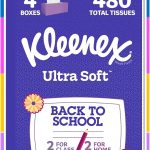 Kleenex Ultra Soft Facial Tissues 4 Flat Boxes 120 Tissues per Box (New)