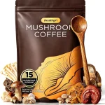 Mushroom Coffee with 15 Natural Mushrooms Medium Roast Coffee With KSM-66 Ashwagandha &amp L-theanine Boosts Focus Immunit (New)
