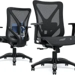 Ergonomic Office Chair Mesh Computer Desk Chairs with BIFMA X51 Certified Adjustable Lumbar Support 3D Arm Tilt Back (New)