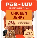 Pur Luv Dog Treats Chicken Jerky Dog Treat with Real Chicken Breast 16 oz High protein and low fat Limited ingredient (New)