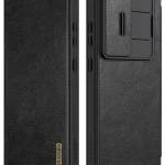 Nillkin for Samsung Galaxy S25 Ultra Wallet Case with Camera Cover [Lens Protection] Premium Leather Slim Protective Shoc (New)