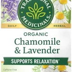Traditional Medicinals Organic Chamomile with Lavender Herbal Tea 16 Tea Bags Pack of 1 (New)