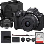 Canon EOS R50 Mirrorless Camera with 18-45mm 50mm Double Lens Bundle For Photography Video 24.2MP APS-C Mirrorless (New)