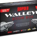 Rapala Walleye Boom Box Walleye Fishing Lure Kit 7 Curated Baits1 Bonus Mystery tackle assortment of fishing lures p (New)