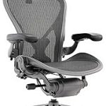 Aeron Chair by Herman Miller Highly Adjustable Graphite Frame with PostureFit Carbon Classic Medium (New)