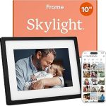 Skylight Digital Picture Frame Load from Phone Capability 10" Black No Subscription Needed Touchscreen Digital Photo (New)