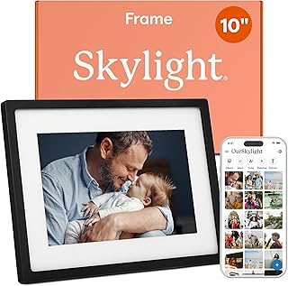 81FdGU7uWPL._AC_UL320_ Skylight Digital Picture Frame Load from Phone Capability 10" Black No Subscription Needed Touchscreen Digital Photo (New) - Image 1