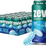 Zevia Zero Sugar Soda Cola 12 oz Cans 24-Pack   Naturally Sweetened Zero Calorie Sugar Free Soda - Non-GMO Project Ve (New)
