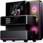 Phanteks EX5 MAX ATX Multi-Chamber PC Case 360 LCD AIO Included ARGB LED (New)