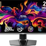 msi MAG 272QP QD-OLED X50 27-Inch WQHD 2560x1440 Gaming Monitor Quantum Dot OLED Panel 500Hz 003ms DisplayHDR Tr (New)